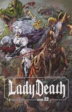 Lady Death (Boundless) #22A VF/NM; Boundless | Wrap Variant Horse Cover - w/Bag+ picture