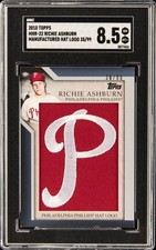 2010 TOPPS MANUFACTURED HAT LOGO #NHR22 RICHIE ASHBURN SGC 8.5 picture