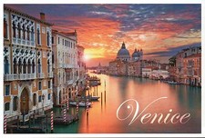 Venice Italy Sunrise, Grand Canal Santa Maria Della Salute etc - Modern Postcard picture