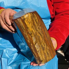16.61LB Rare Natural Beautiful Yellow Tiger Crystal Stone Mineral Specimen 3237 picture