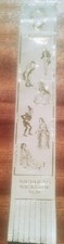 Charles Dickens ✍️ NICHOLAS NICKLEBY Cream Vintage Leather Bookmark VINTAGE B6 picture