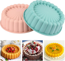 2 Pcs Charlotte Cake Pan, 8 Inch round Cake Pan picture