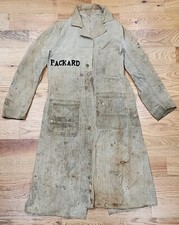 1940's Packard Motor Car Mechanic Fincks Red Bar Denim Union Made Jacket Size 32 picture