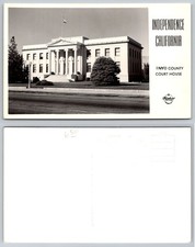 RPPC Independence CA Inyo County Court House Frashers Fotos California Postcard picture
