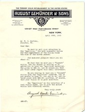1926 August Gemünder Sons Violin Amplitone Letter picture