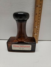 Vintage Avon Paid Stamp Cologne Bottle Glass Decanter Empty Bottle  picture