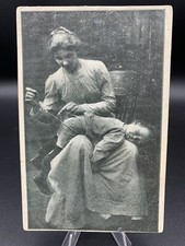 CLOSING UP THE REAR - 1907 Antique Postcard, Military Term, sewing, rare, unused picture