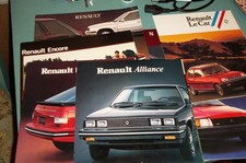 Lot  of  8  Original Renault Dealer Sales Brochures  1980-1986 LeCar NOS picture