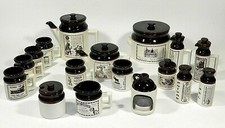 Vintage Abenakis Pottery 16 Pc Master Set Ye Olde Canadian Crock picture