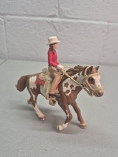 Schleich Western Riding Set 40188 Retired Complete Horse Pinto Stallion Rider picture
