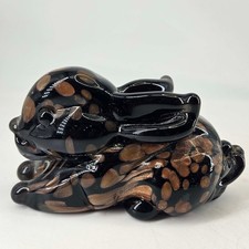 Vintage Cristalart Venetian Blown Art Glass Venezuela bunny rabbit hare figurine picture