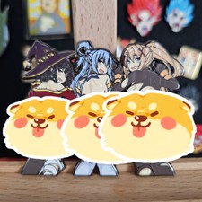 Rare Konosuba Aqua Darkness Megumin Enamel Metal Pin Badge Collectible picture