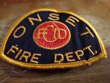 ONSET MASSACHUSETTS CAPE COD FIRE DEPARTMENT OBSOLETE SHOULDER PATCH BX C #17 picture