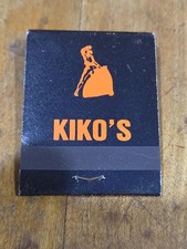 KIKO'S Mexican Restaurant Hutchinson KS Vintage Black Orange Matchbook picture