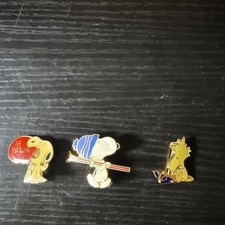 Vintage Pins ~SNOOPY & WOODSTOCK,3pc picture