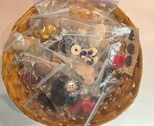 Massive Curated Lot of 250+   45 Vintage Button Sets Anne Klein, MOP, Rhinestone picture