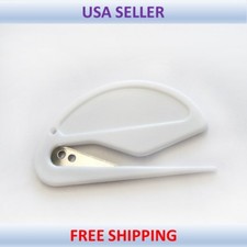Letter Opener Cutter Open Office Envelope Knife Safe Guarded Sharp Blade Plastic picture