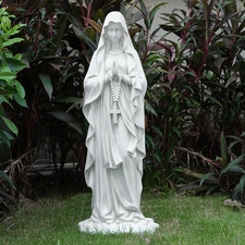 Virgin Mary Statue 31.49 Inch Religious Garden Statue Solar Mary Statue Outdoor picture