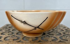MCM 1957 LANE & CO, VAN NUYS, CA Peach/cream Atomic Pedestal PLANTER Excellent picture