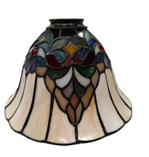 Tiffany Style Floral Stained Glass Lamp Shade Multicolor 9