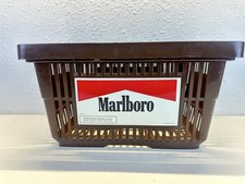 VTG 1988 Phillip Morris Marlboro Man Plastic Brown Store Basket Advertising picture