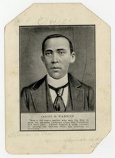 James Parker 1901 President McKinley Assassin Czolgosz Handbill Black Hero  picture