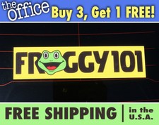 Froggy 101 Bumper Sticker, THE OFFICE Froggy 101 Bumper Sticker, Desk Sticker picture