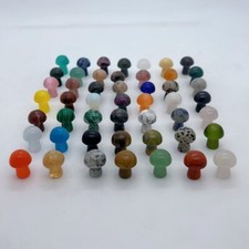 100pcs Wholesale  Random Natural Quartz Mushroom Crystal Massage Healing 15mm picture