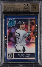 2017 DONRUSS OPTIC RATED ROOKIES SIGNATURES BLUE #13 AARON JUDGE BGS 9.5 picture