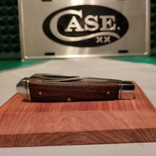 Remington Gunstock Woodland Trapper Pocket Knife SS Blades Brown Wood Handle picture