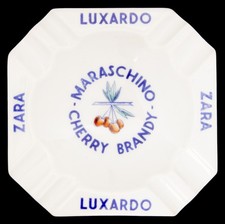 Vintage Verbano Laveno Luxardo Zara Maraschino Cherry Brandy Porcelain Ashtray picture