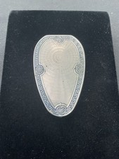 Antique KARESS WOODWORTH Art Deco Compact Case (empty) 1920’s  Silverplate picture