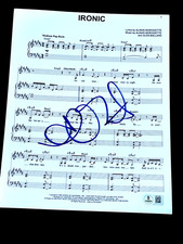 ALANIS MORISSETTE SIGNED AUTOGRAPH SHEET MUSIC IRONIC BECKETT BAS AUTO COA E picture