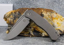 Berg Blades | Mini Alpha | Dark Stonewashed Titanium Scal |Dark Stonewashed S90V picture