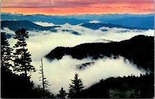 Great Smokey Mountains Park Above the Clouds Postcard picture