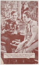 Dennis O'Keefe + Jessie Ralph 1939 MGM Promo Postcard for THE KID FROM TEXAS picture
