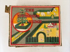 RARE Vintage The Evergreen Hedge Christmas Toy Fence Made In Germany With Box picture