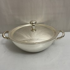 WMF EP CROMARBAN Mix Metal  DISH with lid germany picture