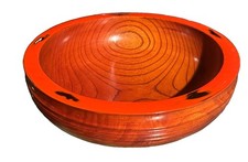 Stunning Japanese Kiso / Yamanaka lacquerware Wooden Serving Bowl 10 1/4” Wide picture