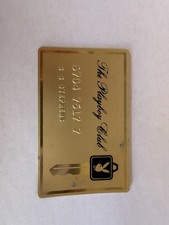 Vintage Playboy Club Gold Metal Key Card Membership G G Stephens International picture