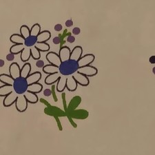 Flower Power Collectible Fabric Vintage Boho Daisy Flower 44 x 3yds Cottagecore picture