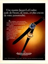 1973 • JAEGER-Le COULTRE Watch FRENCH Print Ad •  1970s Rare ADV-71 picture