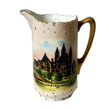 PARLIAMENT BUILDING TORONTO CANADA Souvenir ANTIQUE CHINA TRINKET CREAMER picture