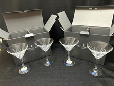 NEW Marquis by Waterford Brookside Crystal Stemmed Martini Glasses Set of 4 picture