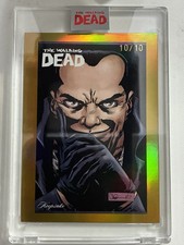 2026 Keepsake Walking Dead Spotlight Negan 34 Gold Parallel 10/10 Charlie OMEGA picture