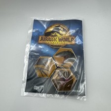 Official Jurassic World Dominion Pin Set 2022 Mattel Universal Set Of 3 Dinosaur picture