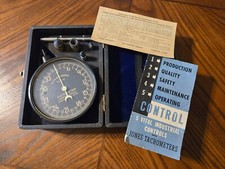 Vintage Jones-Motrola VICTOMETER (Single Range Tachometer) Miltary, Industrial picture