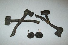 Antique Vtg C 1900s MWAF Modern Woodsmen American Foresters Hat Badges Buttons picture