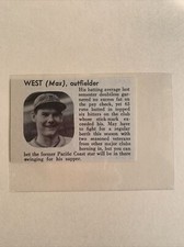 Max West & Bob Kahle Boston Bees 1939 Baseball WW MLB Panel picture