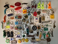 Vintage Key Chain Lot Of 77 Pieces picture